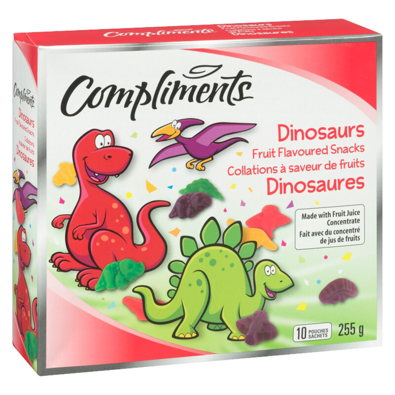 Compliments Dinosaurs Fruit Snacks 255 g Voilà Online Groceries & Offers