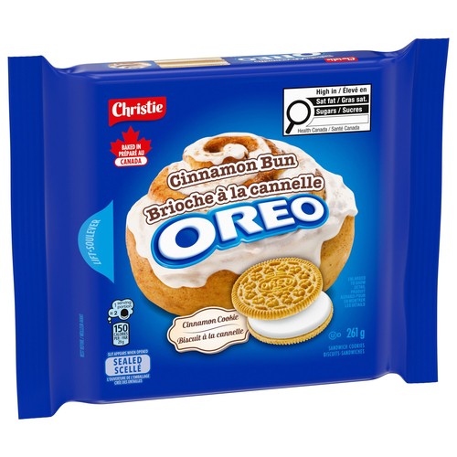 Christie Oreo Sandwich Cookies Cinnamon Bun 261 g