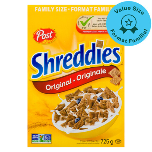 Post Shreddies Cereal Family Size Original 725 g