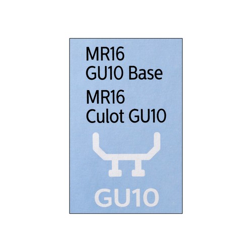 Philips Halogen Light Bulbs 50W MR16 GU10 Base 6 EA