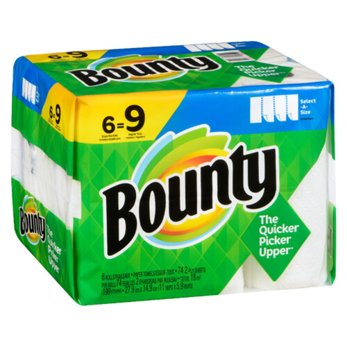 Bounty Select A Size 74 Count Paper Towel 6 ea