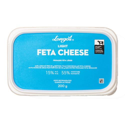 Longo's 15% Feta Cheese Light 200 g