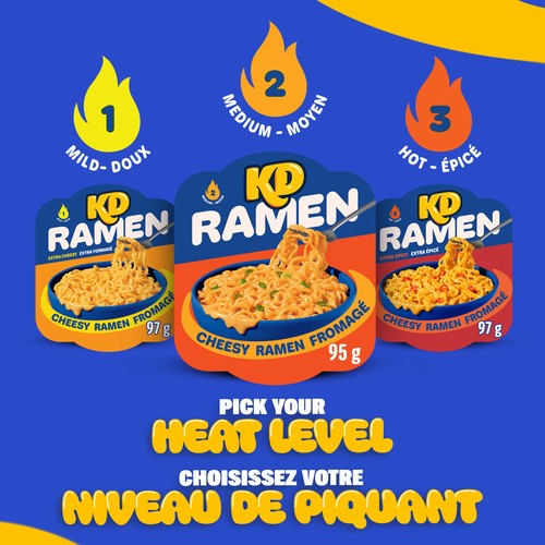Kraft Dinner Cheesy Ramen Medium Heat 95 g