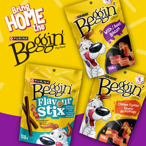 Beggin' Strips Dog Food Stix Bacon & Cheese 708 g