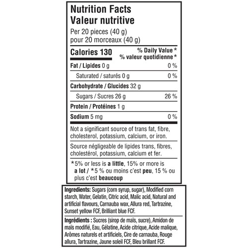 Skittles Original Gummy Candy Bag 164 g