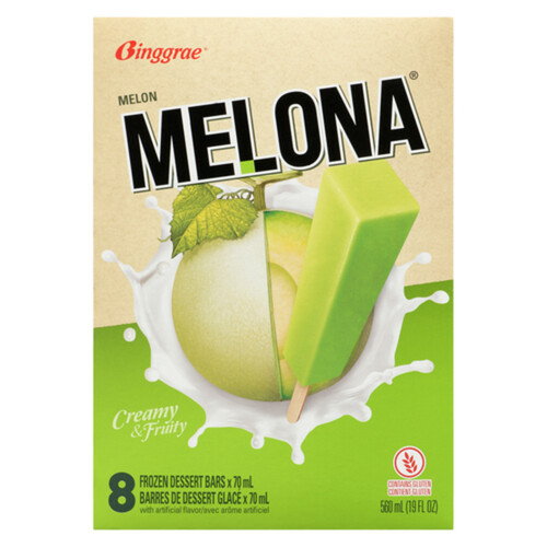 Binggrae Melona Frozen Dessert Bars Melon 560 ml