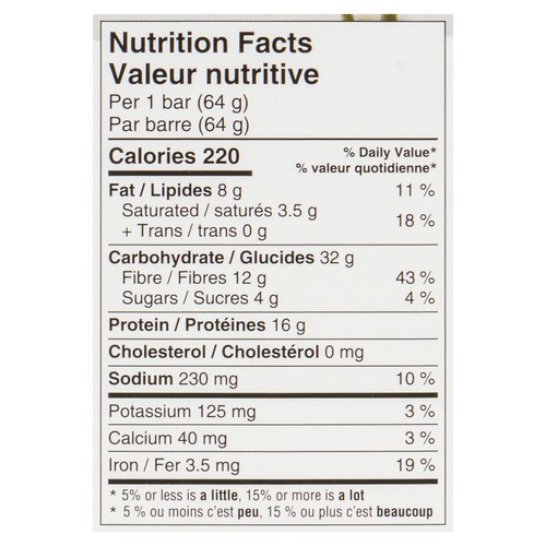 Iron Vegan Sprouted Chocolate Protein Bar 64 g