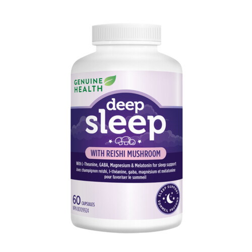 Genuine Health Deep Sleep Capsules Reishi Mushroom 60 Count