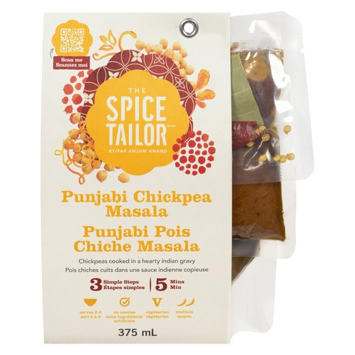 The Spice Tailor Punjabi Chickpea Masala Lentil Daal Kits 375 ml