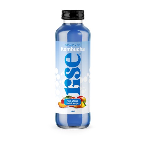 RISE Kombucha Inc. Kombucha Peach & Mango 414 ml