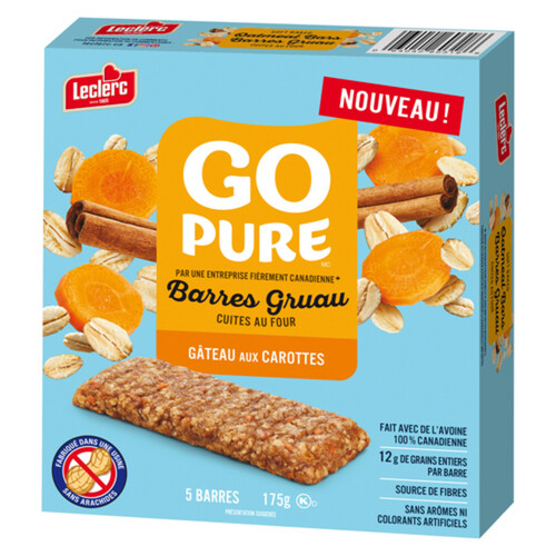 Go Pure SoftBake Oatmeal Bars Carrot Cake 175 g