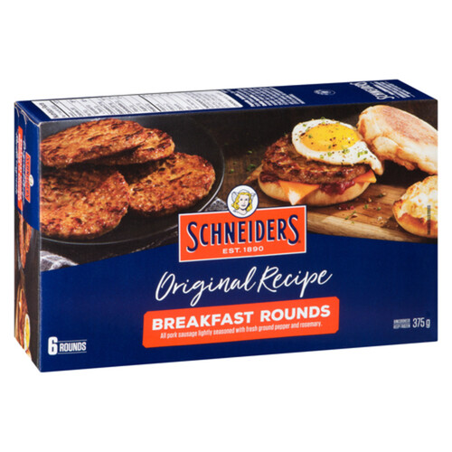 Schneider's Original Recipe Frozen Breakfast Sausage Rounds 375 g