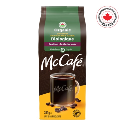 McCafé Organic Coffee Bean High Grown Dark Roast 300 g