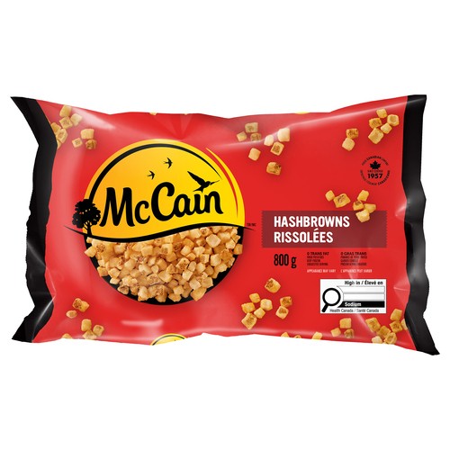 McCain Frozen Hashbrowns Diced 800g