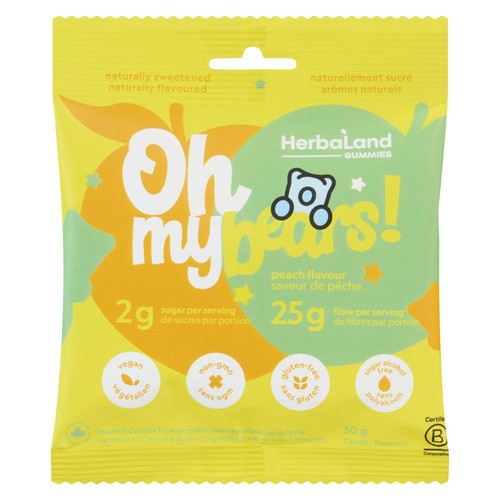 Herbaland Oh My Bears! Candy Peach 50 g
