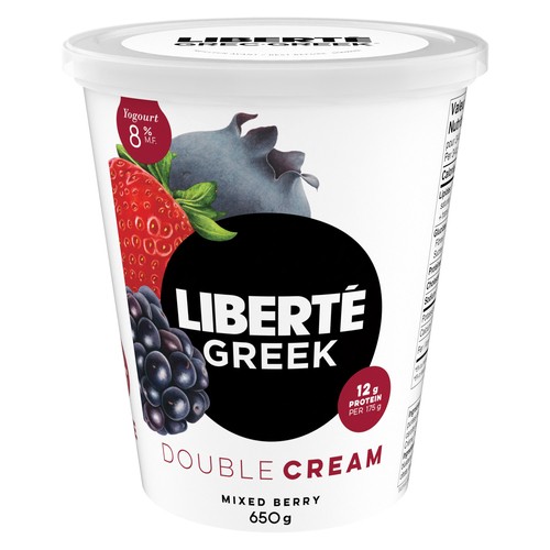 Liberté Greek Yogurt Mixed Berry 8% 650 g