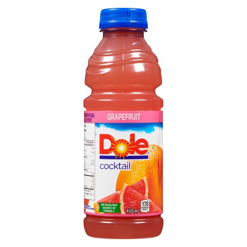 Dole Cocktail Juice Red Grapefruit 450 ml (bottle)