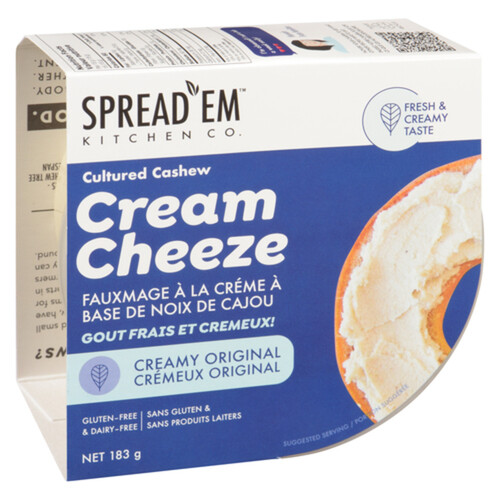 Spread'Em Kitchen Gluten Free Cream Cheeze Original 183 g Voilà