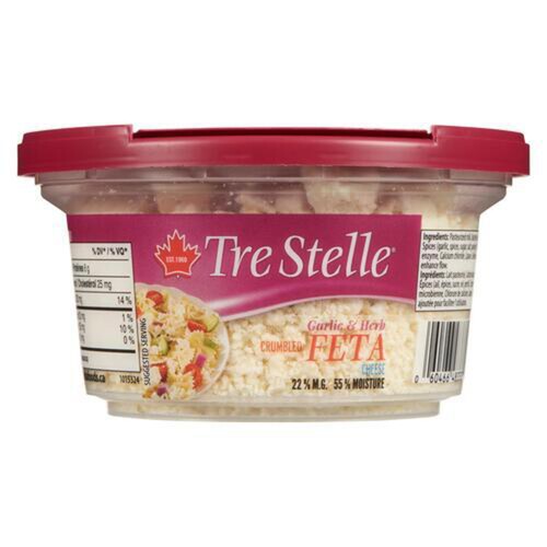 Tre Stelle Cheese Feta Crumbled With Herb & Garlic 150 g