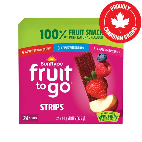 SunRype Fruit To Go 100% Fruit Snack Pack 24 x 14 g