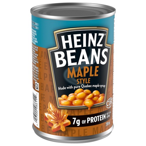 Heinz Canned Beans Maple Style with Pure Quebec Maple Syrup 398 ml