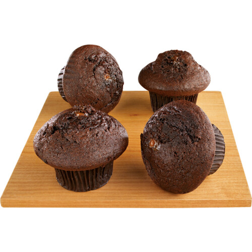 Compliments Muffins Chocolate Caramel  4 x 100 g (frozen)