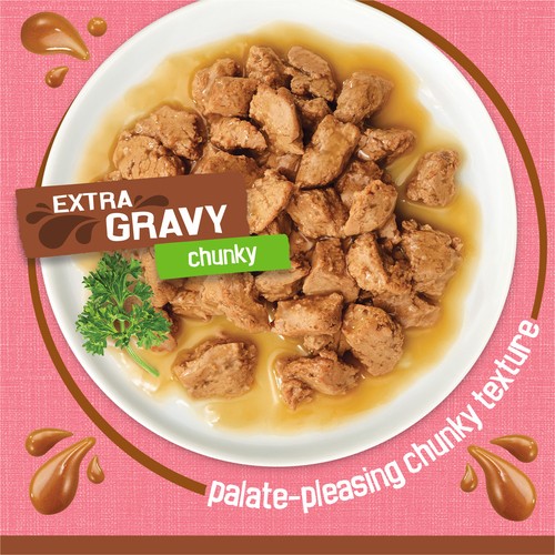 Friskies Wet Cat Food  Extra Gravy Chunky with Salmon 156 g