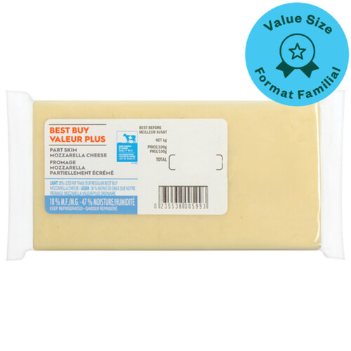 Best Buy Part Skim Cheese Mozzarella Value Size 460 g