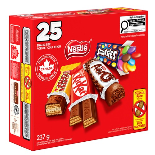 Nestle Peanut-Free Chocolate Minis Assorted 25 Pack 237 g