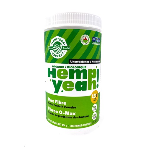 Manitoba Harvest Organic Hemp Protein Powder Max Fibre Original 454 g