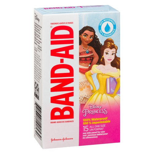 Band-Aid Disney Princess Waterproof Bandages All One Size 15 EA