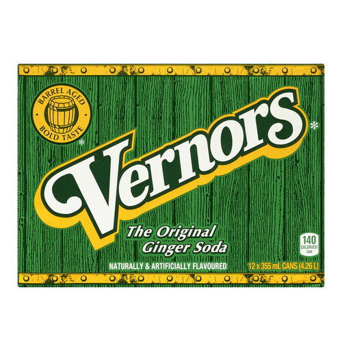 Vernors Soft Drink Ginger Ale 12 x 355 ml (cans)