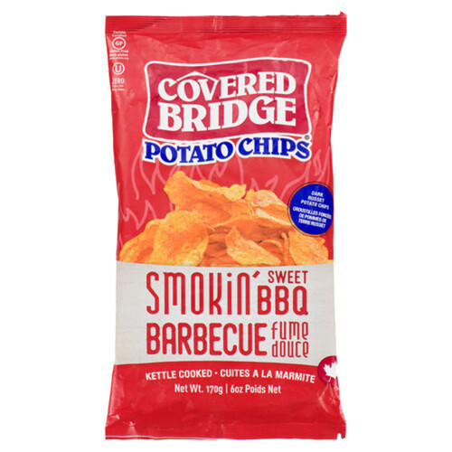 Covered Bridge Gluten-Free Potato Chips Smokin' Sweet BBQ 170 g