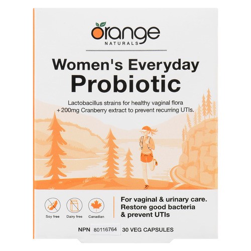 Orange Naturals Womens Everyday Probiotic 30 v-caps Nutritional Supplements 30 ea