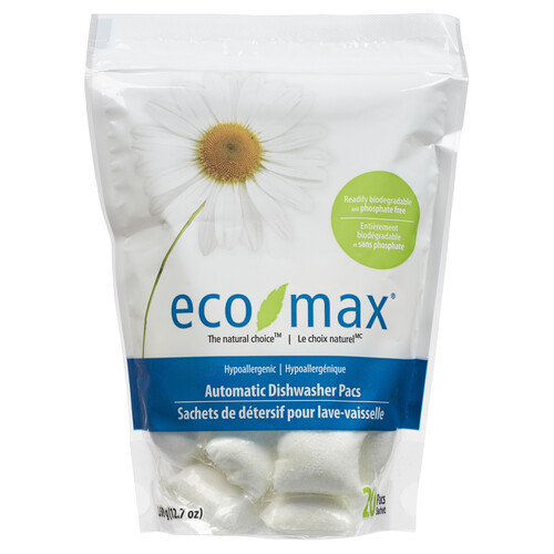Eco Max Automatic Hypoallergenic Dishwashing Detergent 20 EA