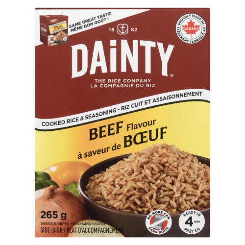 Dainty Cooked Rice & Seasoning Beef Flavour 265 g