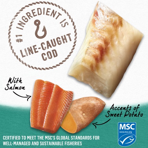 Beyond Ground Entre Wet Dog Food Alaskan Cod Salmon & Sweet Potato Recipe 368 g