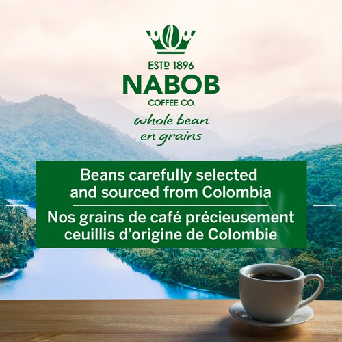 Nabob Whole Bean Coffee 100% Colombian Medium Roast 300 g