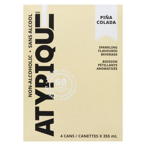 Atypique Non Alcoholic Wine Pina Colada 4 x 355 ml (cans)