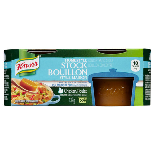 Knorr Homestyle Stock Reduced Sodium Chicken 4 x 33 g Voilà Online Groceries & Offers