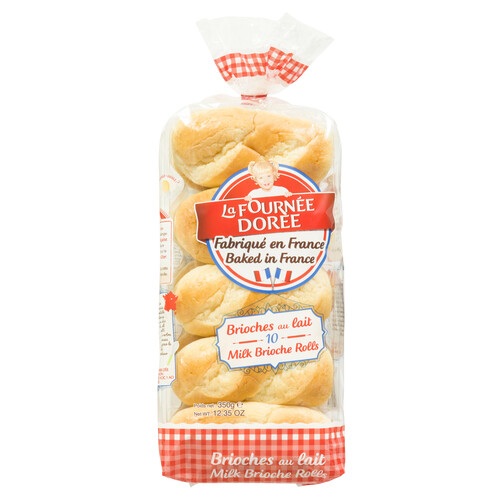 Fournée Dorée Brioche Milk 10 Rolls 350 g (frozen)