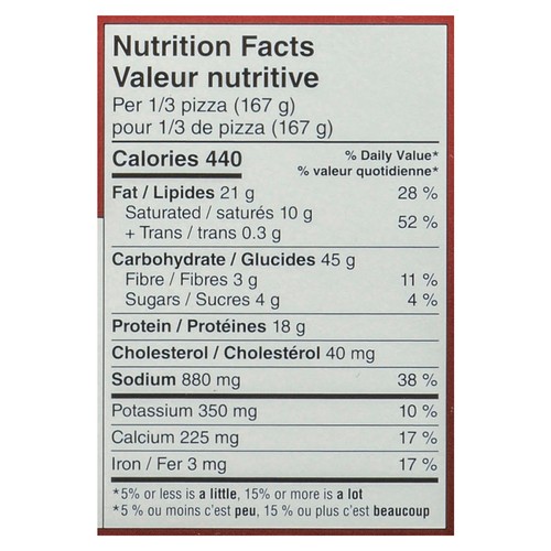 Dr. Oetker Giuseppe Frozen Thin Crust Pizza Canadian 501 g
