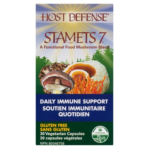 Host Defense Gluten-Free Supplement Stamets7 Daily Immune Support 30 EA