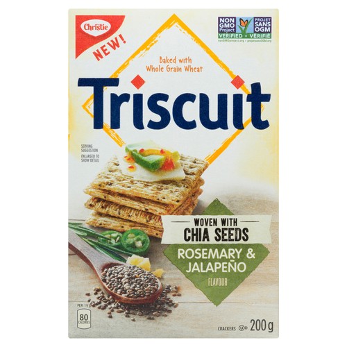 Christie Triscuit Crackers Rosemary & Jalapeño Chia Seed 200 g