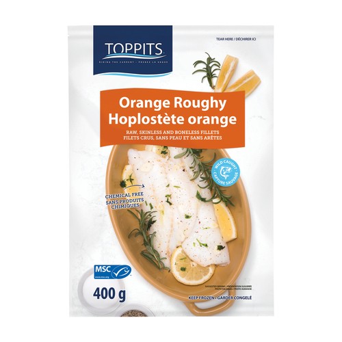 Toppits Frozen Orange Roughy Fillets 400 g