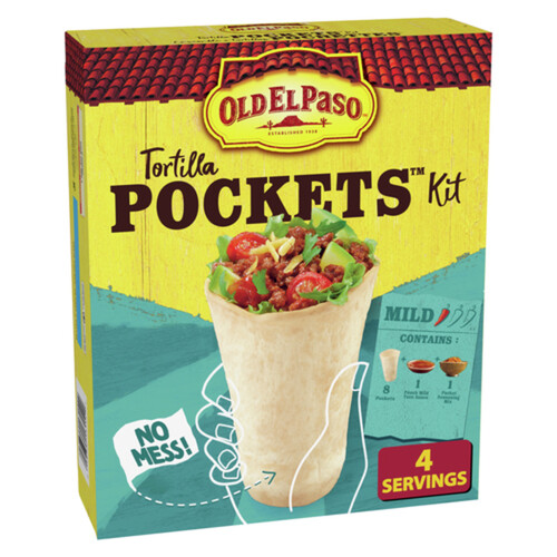 Voilà Old El Paso Tortilla Pockets Dinner Kit 8 Pockets 351 g
