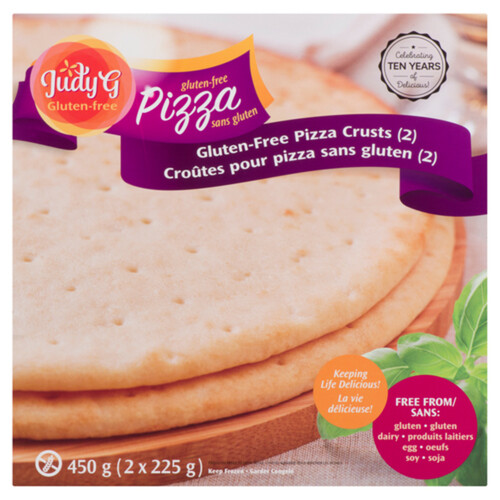 Judy G Gluten-Free Frozen Pizza Crusts 2 x 225 g