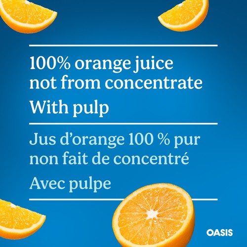 Oasis Orange Juice with Pulp Not from Concentrate 1.5 L