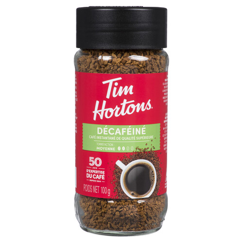 Tim Hortons Instant Coffee Decaffeinated 100 g