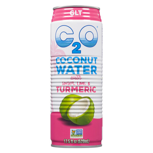 C2O Coconut Water With Ginger Lime & Turmeric 520 ml (can)
